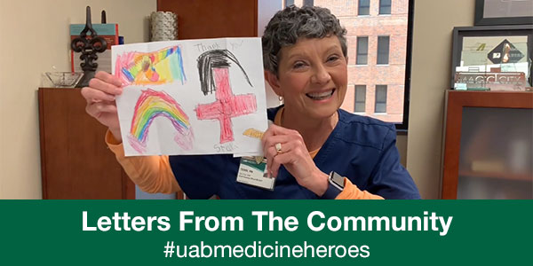 UAB Receives Thank You Letters from Birmingham Children