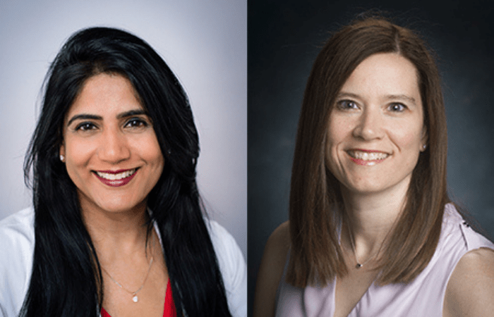 nephrologist Vineeta Kumar, M.D., and transplant surgeon Jayme Locke, M.D., MPH