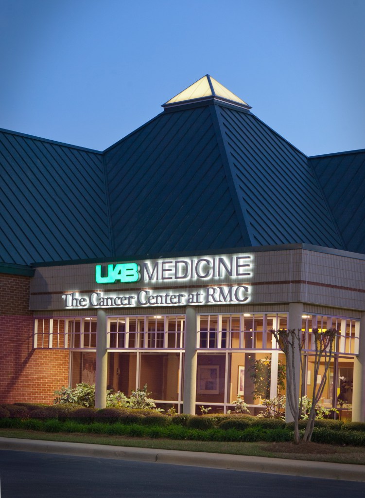 UAB Russel Medical Center at night